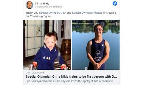 Florida, the first triathlete with Down's syndrome for an Ironman