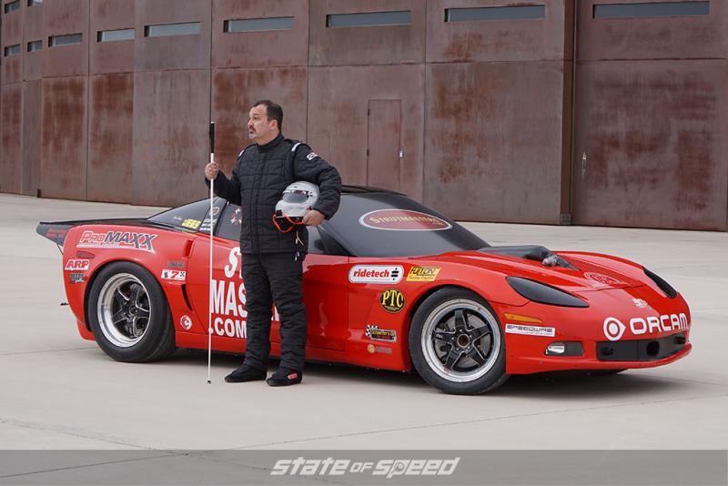 Blind drag racer sets new speed record on ‘Jay Leno’s Garage’.