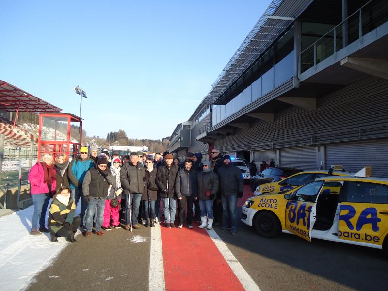 Belgium, Formula 1 circuit, snow and ice was at the program …